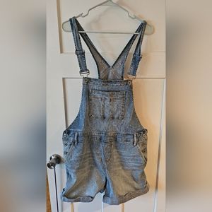 Torrid Denim Overalls Shorts